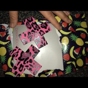 Pink and black cheetah pasties